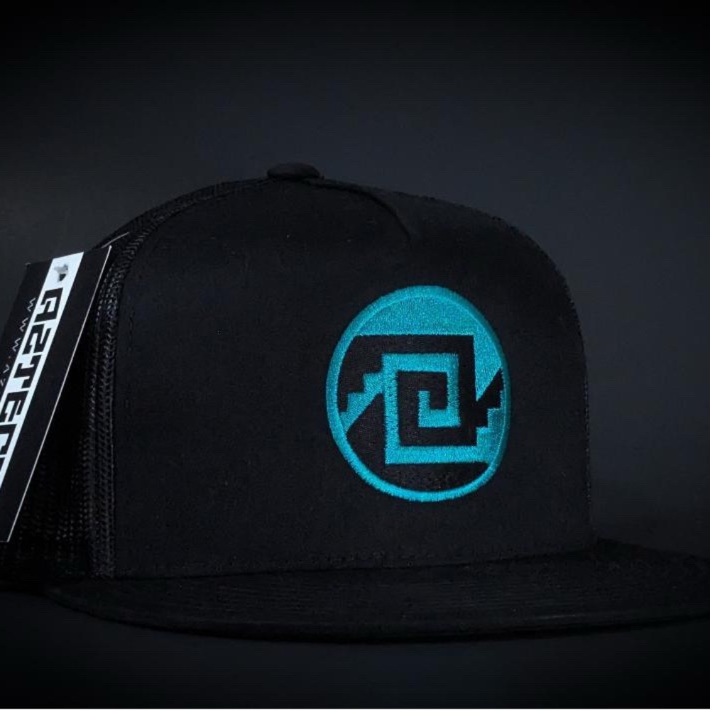 Black and Blue Snapback Cap